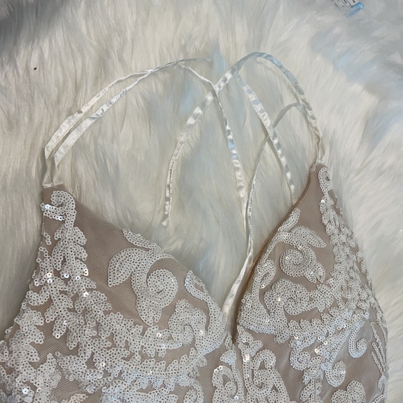 Wedding boho sequence dress  size small or size 5/6 PROM - Picture 15 of 17